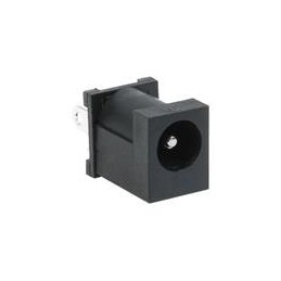 10 pcs : PJ-060A - DC Power Connectors 2x5.5mm power jack vertical th 1 switch