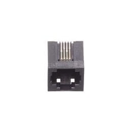 10 pcs : GDLX-N-64 - Modular Connectors / Ethernet Connectors 6P4C R/A PCB BLACK LOPRO NON-SHIELDED