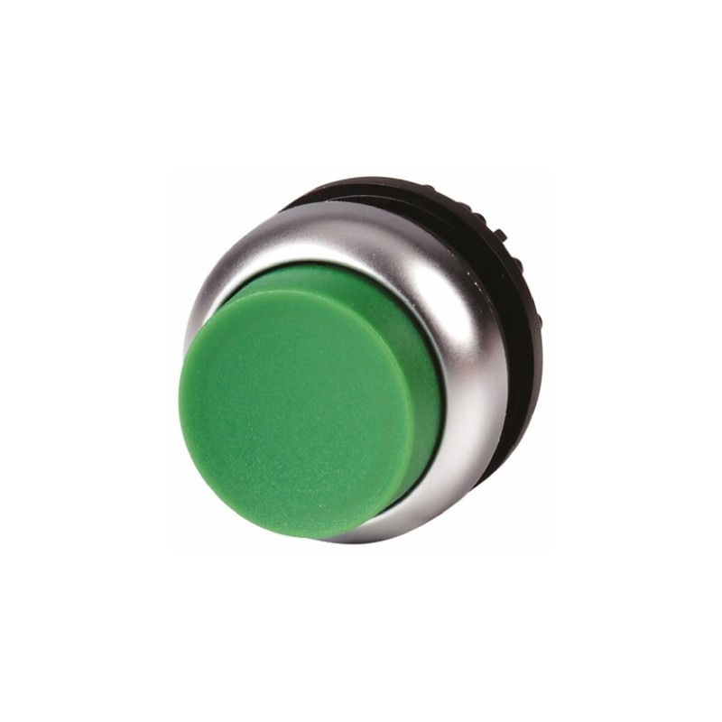 1 pcs - Eaton RMQ Titan M22 Series Green Illuminated Momentary Push Button Head, 22mm Cutout, IP69K