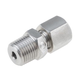 1 pcs - RS PRO In-Line Thermocouple Compression Fitting for Use with Thermocouple, 1/8 NPT, 1mm Probe, RoHS Compliant Standard