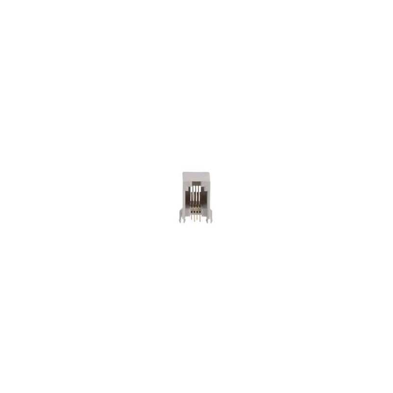 10 pcs : GLX-N-44M - Modular Connectors / Ethernet Connectors 4P4C R/A PCB GREY LOW PROFILE