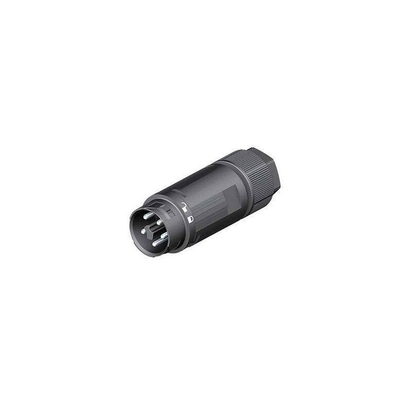 1 pcs - Wieland RST16i2/3 Series Mini Connector, 5-Pole, Male, Cable Mount, 16A, IP66, IP68, IP69