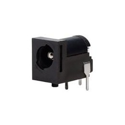 10 pcs : PJ-059BH - DC Power Connectors power jack, 2.5 x 5.5 mm, horizontal, through hole, high current, 1 switch