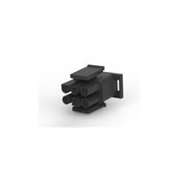 10 pcs : 794535-1 - Pin & Socket Connectors UMNL PLUG HSG 06P 150C BLK