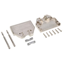 1 pcs - Amphenol FCI 8655MH Series Die Cast Zinc D-sub Connector Backshell, 25 Way, Strain Relief