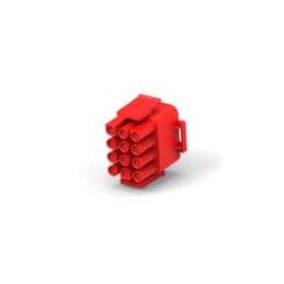 10 pcs : 1-350735-2 - Pin & Socket Connectors 12P UMNL V0 PLUG HSG RED