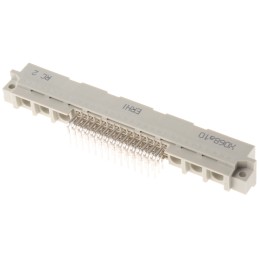 1 pcs - ERNI 42 + 6 Way 2.54mm Pitch, Type M Class C2, 3 Row, Right Angle DIN 41612 Connector, Plug