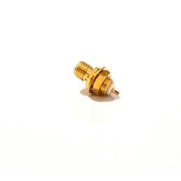 1 pcs - RS PRO, jack PCB Mount SMA Connector, 50Ω, Solder Termination, Straight Body
