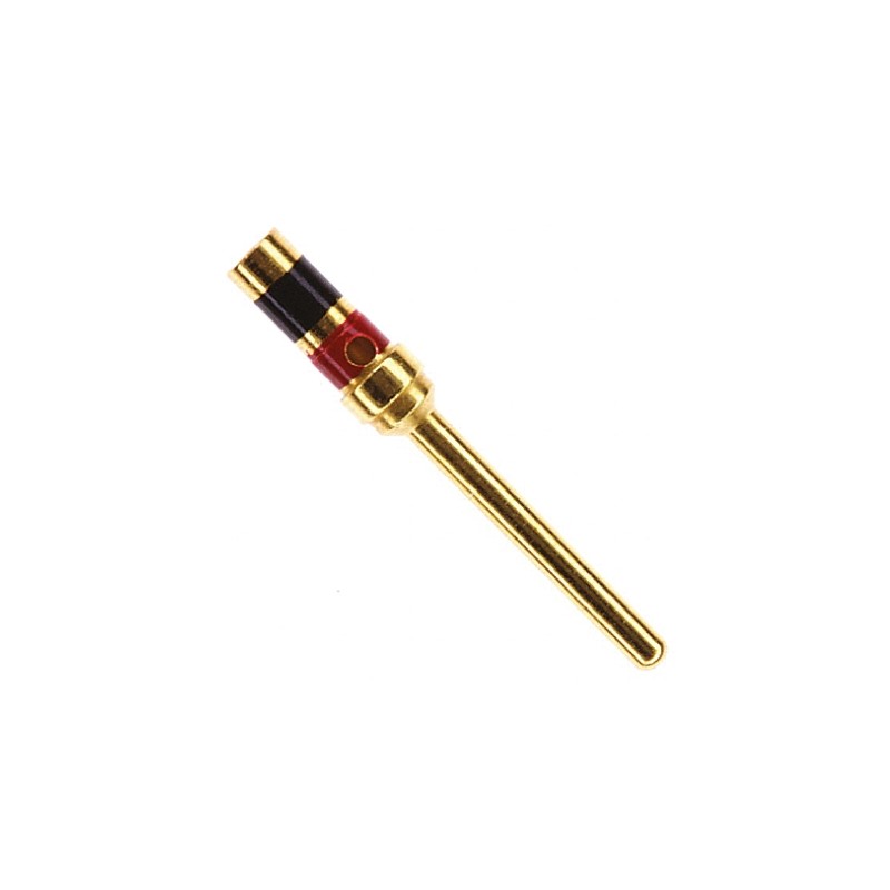 1 pcs - TE Connectivity, AMPLIMITE 109 Series Series, size 20 Male Crimp D-sub Connector Contact, Gold over Copper Pin, 28