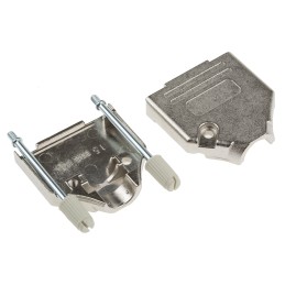 1 pcs - MH Connectors MHDTZK-RA Series Zinc D Sub Backshell, 15 Way, Strain Relief