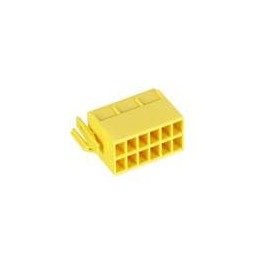 10 pcs : 13529701 - Automotive Connectors CONN M/P 480 12W F UNSLD YLW NYLN