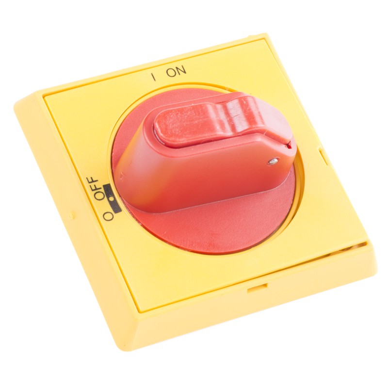 1 pcs - ABB Red/Yellow Rotary Handle