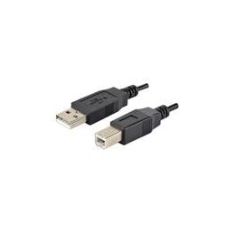 10 pcs : CBL-UA-UB-1 - USB Cables / IEEE 1394 Cables USB Cable, Type A Plug to Type B Plug, USB 2.0, 28 AWG, 1 m, Black, PVC