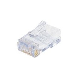 10 pcs : 32-6198UL - Modular Connectors / Ethernet Connectors RJ45 8P8C Cat6 Rnd Sol/Str w/Load Bar