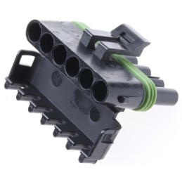 1 pcs - Delphi, Weather-Pack Automotive Connector Socket 6 Way