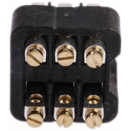 1 pcs - Staf Series Cable Mount Terminal Block, Female, 6 Way, 10A, 50 V
