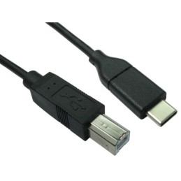 1 pcs - RS PRO USB 2.0 Cable, Male USB C to Male USB B Cable, 1m