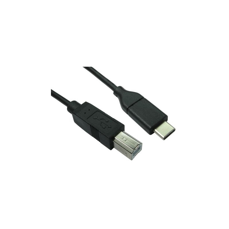 1 pcs - RS PRO USB 2.0 Cable, Male USB C to Male USB B Cable, 1m