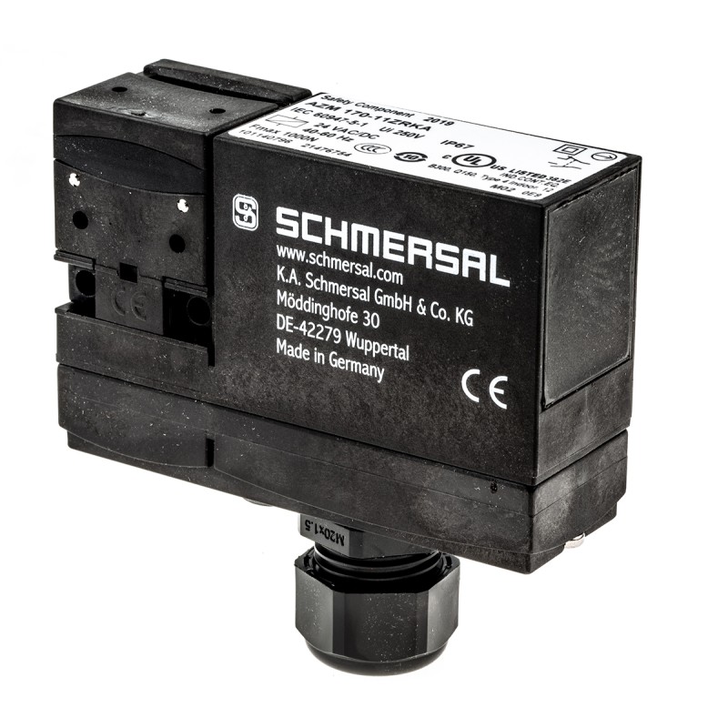 1 pcs - Schmersal AZM 170 Series Solenoid Interlock Switch, Power to Lock, 24V ac/dc