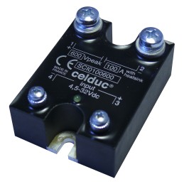 1 pcs - Celduc SCI Series Solid State Relay, 100 A Load, Panel Mount, 600 V dc Load, 32 V dc Control