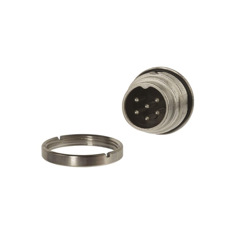 1 pcs - Amphenol, signalmate C091 3 Pole M16 Din Plug, 5.0A, 300 V IP67, Screw On, Panel Mount