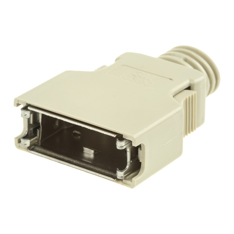 1 pcs - 3M 103 Series ABS D Sub Backshell, 20 Way, Strain Relief