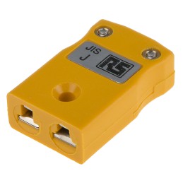 1 pcs - RS PRO In-Line Thermocouple Connector for Use with Type J Thermocouple, Miniature Size, JIS Standard