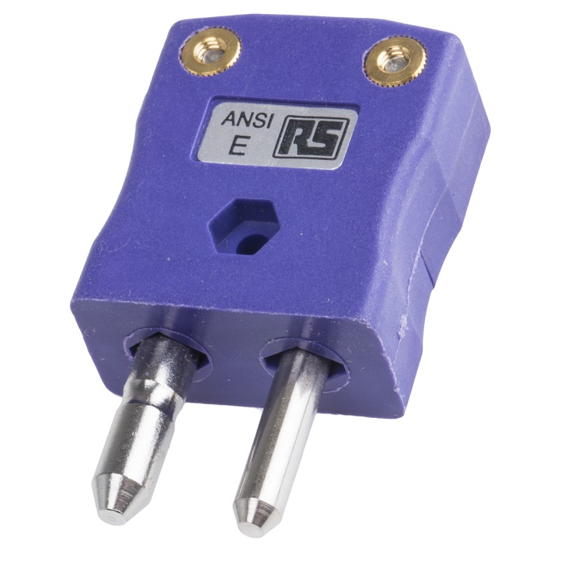 1 pcs - RS PRO In-Line Thermocouple Connector for Use with Type E Thermocouple, Standard Size, ANSI Standard