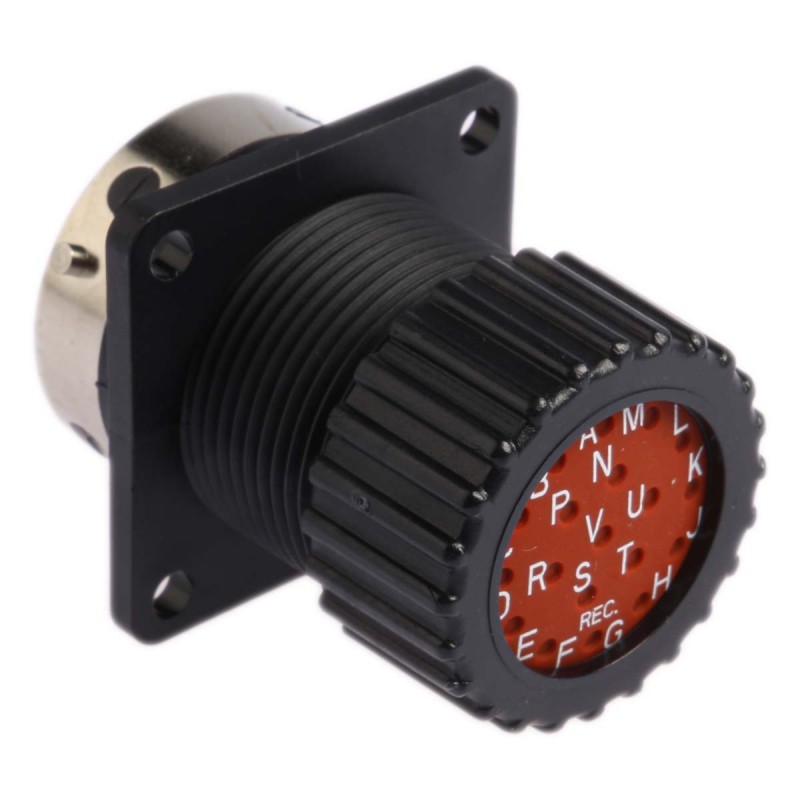 1 pcs - ITT Cannon Circular Connector, 19 Contacts, Panel Mount, Socket, Female, IP67, Trident Neptune Series