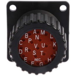 1 pcs - ITT Cannon Circular Connector, 19 Contacts, Panel Mount, Socket, Female, IP67, Trident Neptune Series