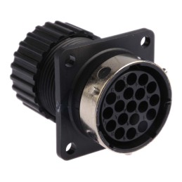 1 pcs - ITT Cannon Circular Connector, 19 Contacts, Panel Mount, Socket, Female, IP67, Trident Neptune Series