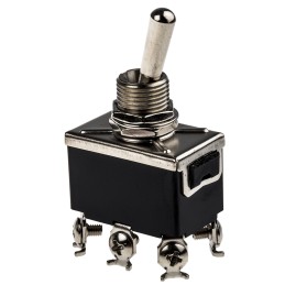 1 pcs - RS PRO Toggle Switch, Panel Mount, On-(On), DPDT, Screw Terminal, 250V
