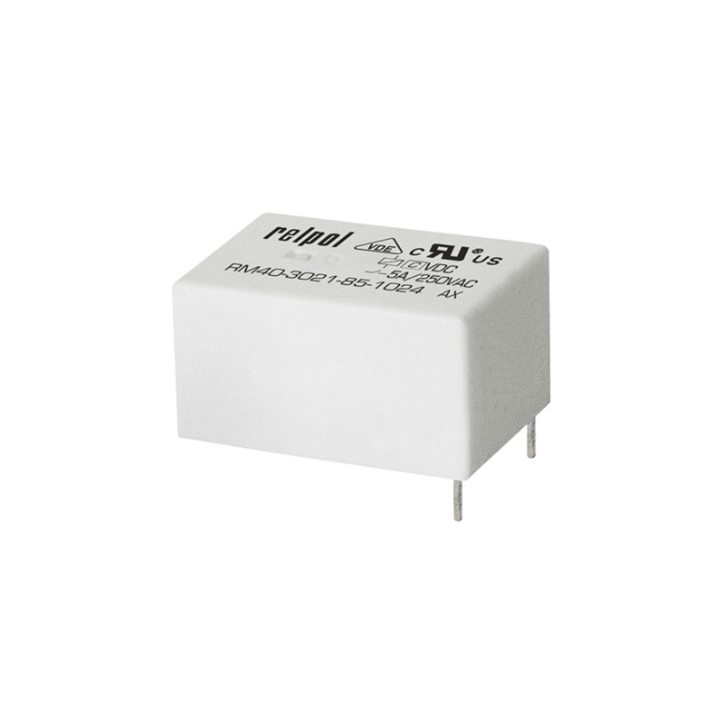 1 pcs - Relpol PCB Mount Power Relay, 5V dc Coil, 5A Switching Current, SPDT
