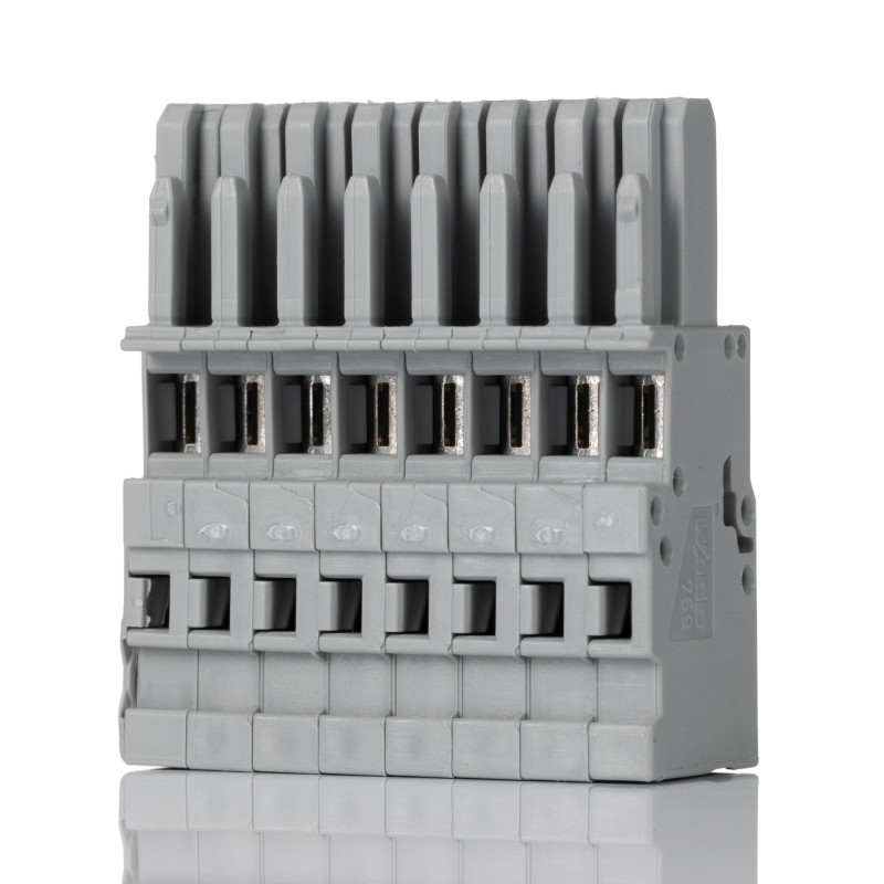 1 pcs - Wago 769 Series Female Plug, 8 Pole for Use with X-COM System 769 Series