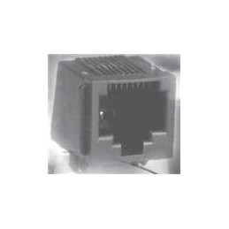 10 pcs : GDX-A-88 - Modular Connectors / Ethernet Connectors 8P 8C R/A BLACK