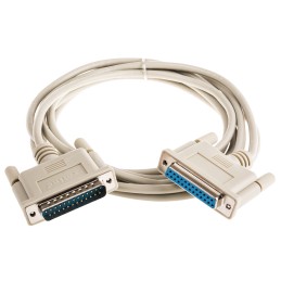 1 pcs - Roline Male 25 Pin D-sub to Female 25 Pin D-sub Serial Cable, 4.5m