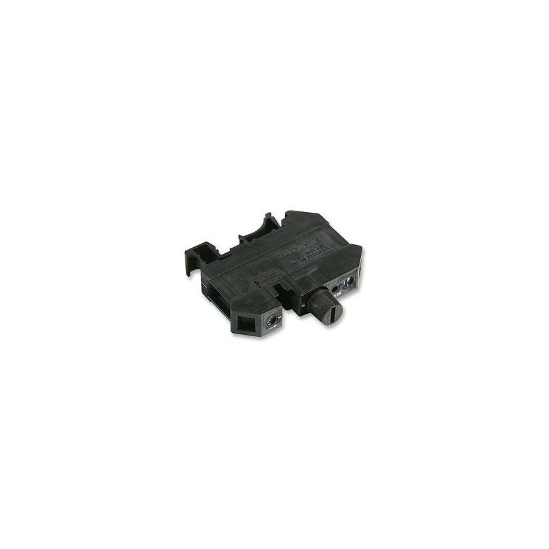 1 pcs - Phoenix Contact UK 10-DREHSI (5X20) Series Black Fused DIN Rail Terminal, 0.5 - 16mm², Single-Level, Screw Down