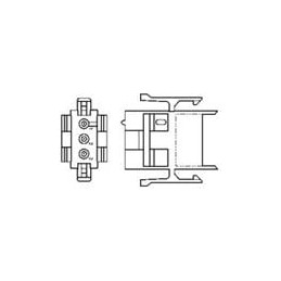 10 pcs : 1-640507-0 - Pin & Socket Connectors 2CKT IN LINE CAP