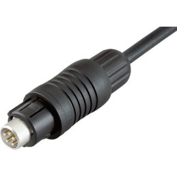 1 pcs - Binder Circular Connector, 5 Contacts, Cable Mount, Subminiature Connector, Plug, Male, IP67, 430 Series