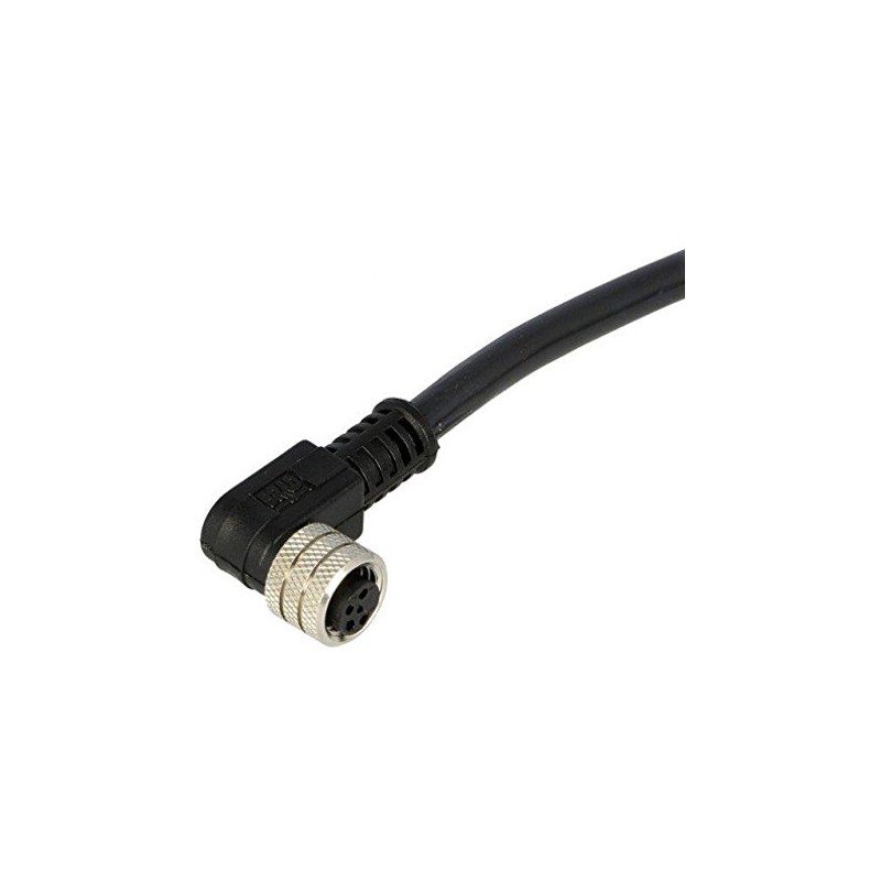 1 pcs - Brad from Molex Right Angle Female 4 way M8 to Unterminated Sensor Actuator Cable, 4m