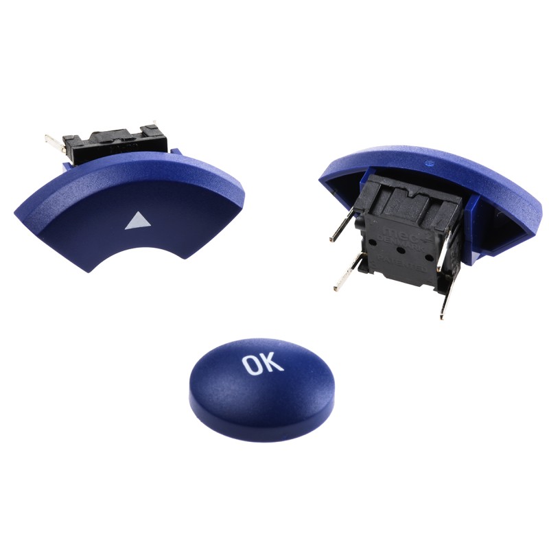 1 pcs - IP67 Blue Tactile Switch, SPST 50 mA @ 24 V dc