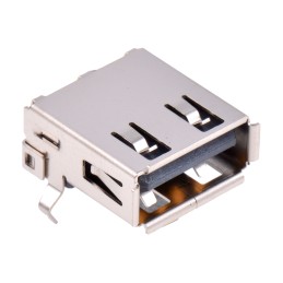 1 pcs - Wurth Elektronik Right Angle, Through Hole, Socket Type A 2.0 USB Connector