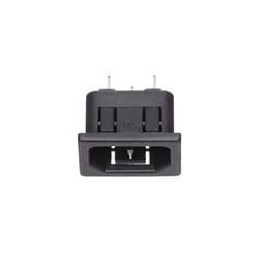 10 pcs : SK-1015 - AC Power Entry Modules IEC Socket, 250VAC, 15A (UL/CSA)/10A (VDE), Snap-In, Solder Lug Panel Thick 1mm