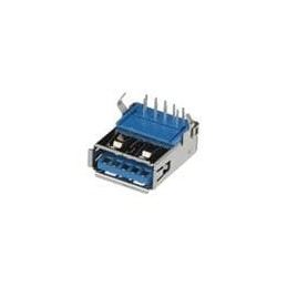 10 pcs : 48405-0004 - USB Connectors USB 3.0 F/A STD RA REC CH3.91 G/F