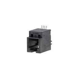 10 pcs : 95503-6451 - Modular Connectors / Ethernet Connectors VERT SMT 4/4 RJ11 SMALL PANEL CUTOUT