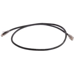 1 pcs - RS PRO Cat6a Male RJ45 to Male RJ45 Ethernet Cable, S/FTP, Black LSZH Sheath, 1m