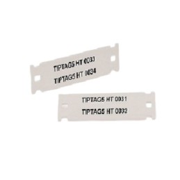 1 pcs - HellermannTyton TIPTAG5 Mounting clamp Cable Marker, White, Pre-printed 'TIPTAG5 HT'