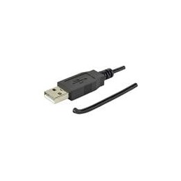 10 pcs : CBL-UA-BC-1 - USB Cables / IEEE 1394 Cables USB Cable, Type A Plug to Blunt Cut Cable, USB 2.0, 28 AWG, 1 m, Black, PVC