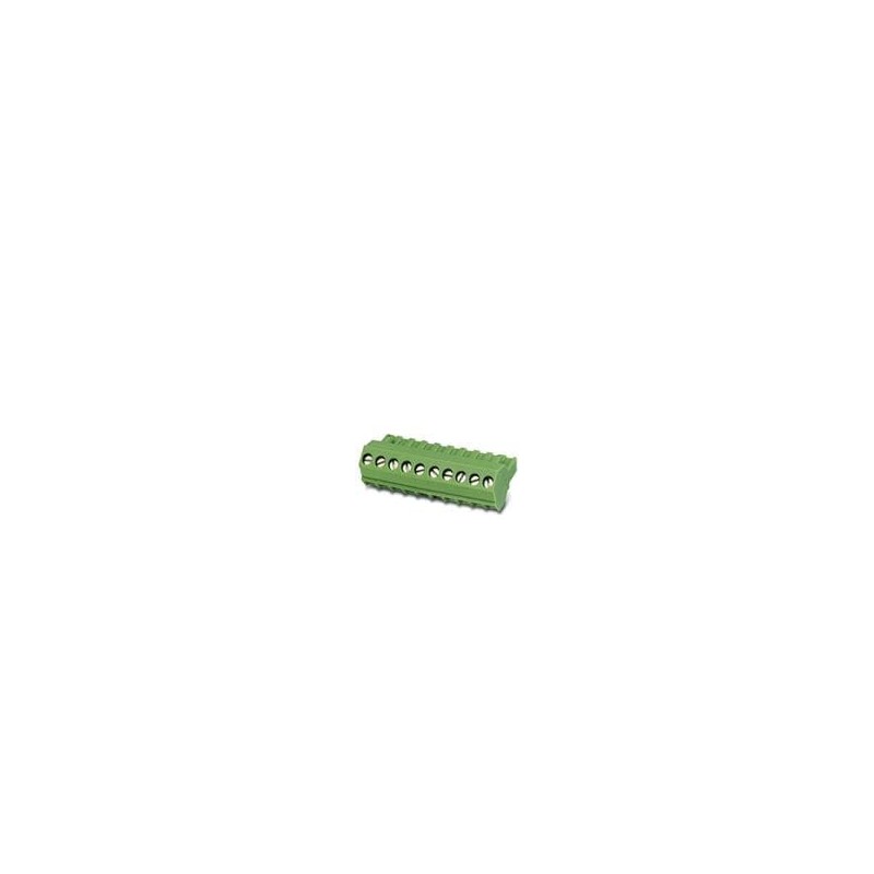 10 pcs : 1768765 - Pluggable Terminal Blocks 2 Pos 5mm pitch Plug 24-12 AWG Screw
