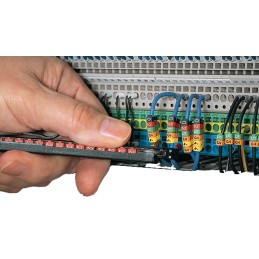 1 pcs - HellermannTyton WIC1 Snap On Cable Marker Kit, Black, Blue, Brown, Green, Grey, Orange, Red, Violet, White, Yellow,